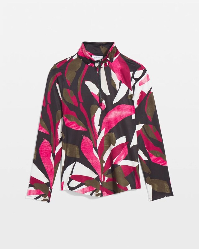 Zenergy UPF Abstract Half Zip Top - image 5